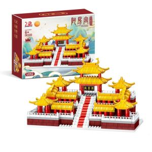 🏯ของเล่นสร้างปราสาทอาฟางจีน🏯ตัวต่อพระราชวัง พระราชวังอาฟาง บ้าน DIY ของขวัญของเล่น ของเล่นเสริมพัฒนาการ ชุดสถาปัตยกรรมโบราณ ของขวัญสำหรับเด็กผู้ชาย ตัวต่อขนาดใหญ่สำหรับผู้ใหญ่และเด็ก