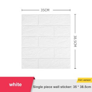 VIVOLILV 【2-3 Days Delivery】1/4pcs 35X38cm 3D Wall Sticker Self-adhesive Wallpaper Bricks Waterproof Foam Wall Paper Moisture-proof And Impact-resistant DIY Home Decor【thicker】