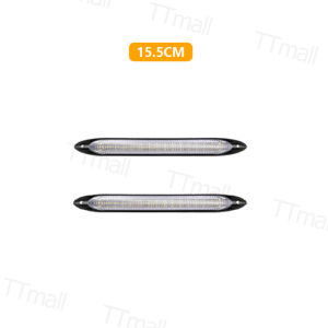 TTmall 2ชิ้น ไฟเลี้ยววิ่ง ไฟเดย์ไลท์ led รถยนต์ DRL ไฟทำงานกลางวันกันน้ำสากล 12V ไฟหน้าอัต ไฟเหลี้ยวแต่ง สัญญาณเลี้ยวต่อเนื่องสีเหลือง