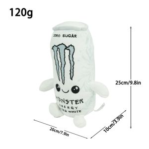 Multicolor Monster Energy Drink Can Simulation Plush Toy Soft Stuffed Doll Figure Desktop Home Ornament Kids Collectible Gift