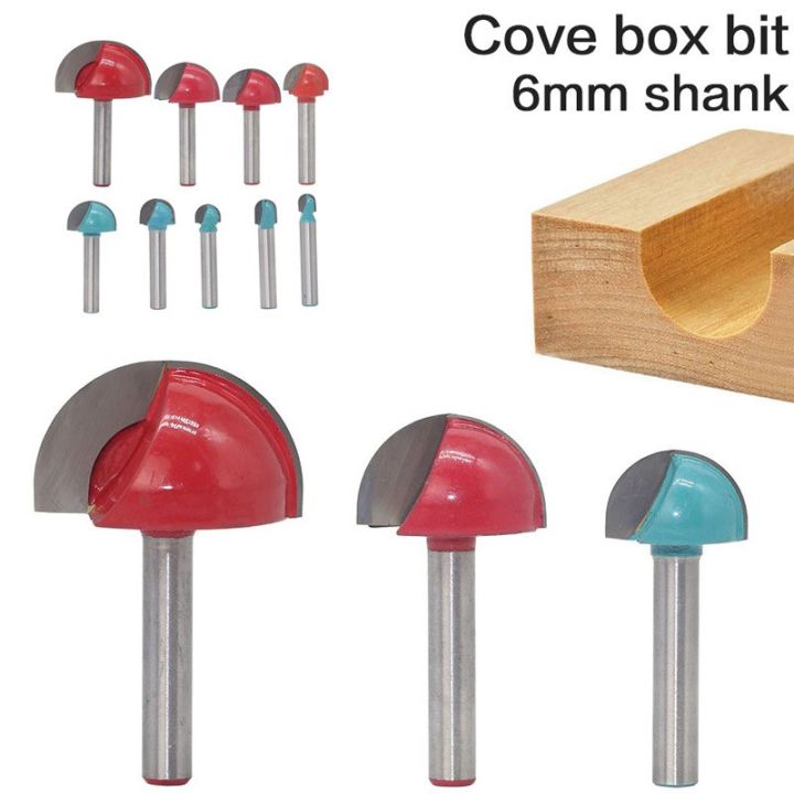 6mm Shank Ball Nose End Mill Round Nose Cove CNC Milling Bit Radius