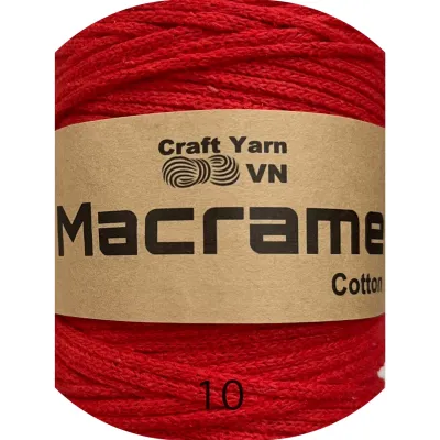 Sợi dây thừng Macrame cotton 3mm Craft Yarn VN chuyên móc túi làm handmade DIY ( Đủ bảng màu )