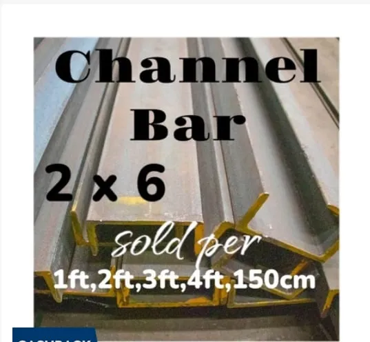CHANNEL BAR 2x6 size sold per 1ft,2ft,3ft,4ft and 150cm Good Quality ...