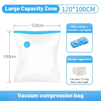 [SPOT] 3/5 Pcs Vacuum Storage Bag | Compression Bags | Hand Pump | Travel Compressed Bag Vaccum Sealer Storage Organiser for Clothes CNY Gift Present