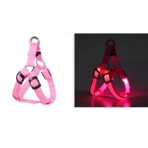 OUTOPEN Light Up LED Dog Harness Rechargeable Adjustable Dog Glowing Vest Practical Soft Luminous Pet Chest Strap Night Walking The Dog