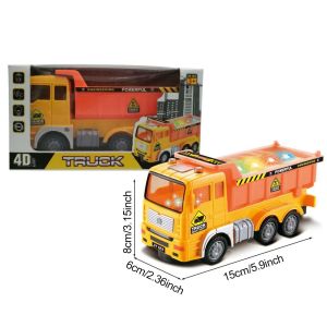 Electric Excavator Toy Tanker Truck Light Up and Music Mixer Truck Engineering Car Truck Toys
