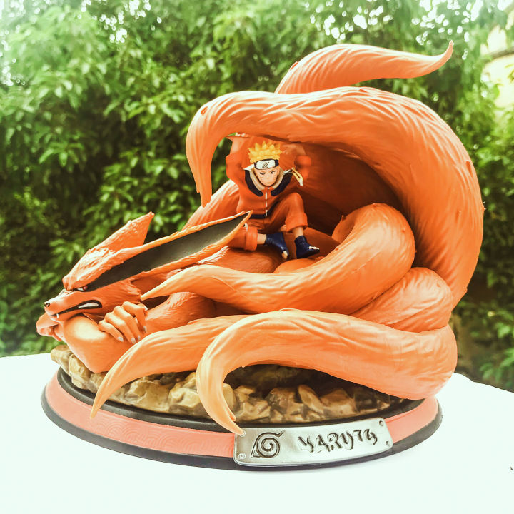 Mô hình nhân vật mica standee Naruto Sasuke Cửu vĩ hồ ly in hình anime chibi