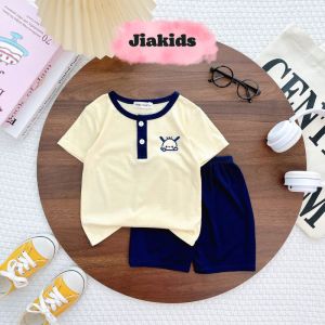 Bộ Ngắn Tay Trẻ Em Hiệu Minky Mom Chất Vải Thun Lạnh Mềm Mát Cho Bé 0-7 Tuổi Tương Đương 8-27kg -TN-TR29