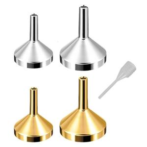 3 Pcs Practical Funnel Funnel Small Funnel Metal Funnel for Lab Water Bottle Filling Bottles