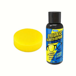 Glasses Scratch Remover Cream Lens Polishing Paste Anti-Scratch Care Solution Eyeglass Surface Cleaner Optical Lens Maintenance Glasses Cleaning Accessories Tool