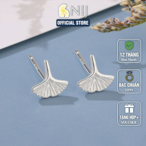Bông Tai Bạc Nguyên Chất S999 Tạo Hình Quả Hạch