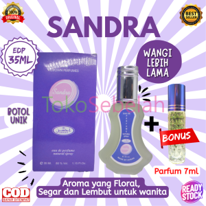 PARFUM SANDRA 35ML AHSAN ORIGINAL EDP BONUS PARFUM 7ML - PARFUM WANITA TAHAN LAMA - PARFUM MINYAK WANGI AHSAN - MINYAK WANGI WANITA TAHAN LAMA - PARFUM WANITA ORIGINAL - PARFUM ARAB ORIGINAL TAHAN LAMA - FARFUM WANITA TAHAN LAMA - PARFUM SPRAY - COD