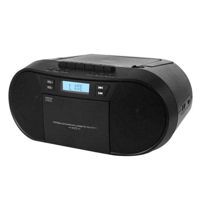 [gjc mall]FM AM Radio CD Cassette Player Combo Portable CD Bluetooth ...