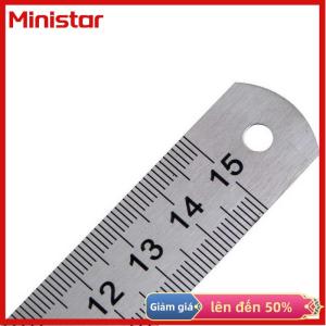 Ministar 15cm đôi bên thép không gỉ đo thẳng Cai Trị công cụ 6 inch