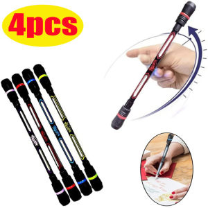 4pcs Anti-stress-Spinning Pen Spinning Creative Release Pressure Plastic Spinner Students Kids Fashion 0.5mm Balance Pen