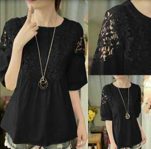 HFF - HN - Baju Atasan Wanita Mewah / Atasan Wanita Brukat / Baju Kondangan Simple Elegant / Baju Wanita / Atasan Wanita / Blouse Wanita / Baju Wanita Terbaru / Baju Atasan OOTD Trend Kekinian / Atasan Wanita Terbaru Import / Blouse BRONITA / HN02