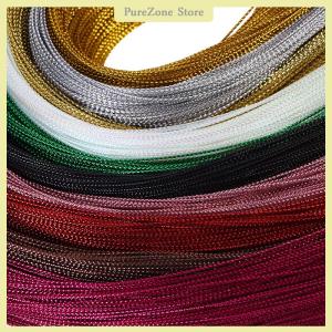 [PureZone] 100m Rope Cord Gift Packaging String Metallic Jewelry Thread Cord