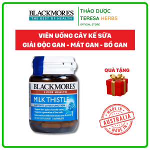 Viên Uống Bổ Gan Mát Gan Đào Thải Độc Tố Blackmores Milk Thistle (Lọ 31 viên)