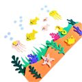 1 Set (65 cm x 50cm) Hiasan dinding jendela pojok baca kelas paud TK SD bawah laut. 