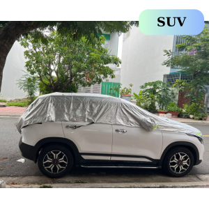 Bạt Phủ Nóc Ô tô Bạt trùm nửa xe ô tô Có Bông Chống Che Nắp Capo