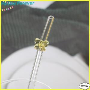 【Follow】【New Arrived】 COD หลอดแก้ว8มม. 1ชิ้นหลอดดูดน้ำแบบนำกลับมาใช้ใหม่ได้ลายผีเสื้อน่ารักทนความร้อนสำหรับงานเทศกาลปาร์ตี้งานแต่งงานค็อกเทลบาร์ชายหาด