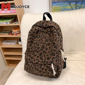 Nữ mojoyce của vải to sợi Leopard ba lô với nhiều ngăn cho du lịch và sử dụng cho trường học trong thiết kế sành điệu
