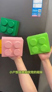 Building Block Refrigerator Magnetic Storage Box Creative Plastic Multifunctional Kitchen Accessory