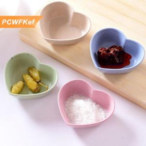 【PCWFKef】 Bộ đồ ăn Bát hình trái tim Trọng lượng nhẹ gia vị Bát thực phẩm nước Sốt món ăn món khai vị tấm cho dụng cụ nhà bếp phụ kiện nhà bếp