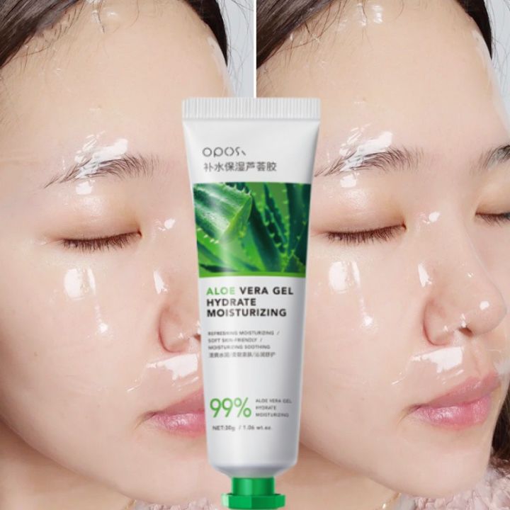 Buutersy OPOSi Moisturizing Aloe Vera Gel Post Sun Repair Face Cream  Refreshing Aloe Gel 1Piecec Remove Scar Skin Care Treatment Nourish Acne  30g For All Skin | Lazada PH