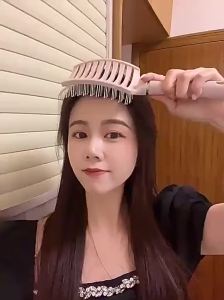 Lược Chải Tóc Đệm Khí Mát Xa Da Đầu Tạo Kiểu Tóc Xoăn Dài Đặc Biệt Cho Nữ Tiện Lợi