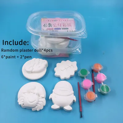 Cartoon plaster painting kit graffiti painting toys educational toy