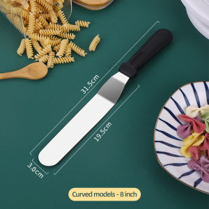 Stainless Steel Cream Butter Spatula with Handle Icing Smoother Frosting Knife DIY Cake Making Tool Baking Tool