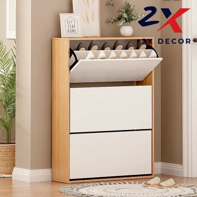 2X Decor - Tủ giày gỗ thông minh 3 cánh lật tiết kiệm diện tích - 2X062