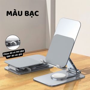 Giá Đỡ Điện Thoại Máy Tính Bảng Ipad Beez Home Xoay 360 Độ Gấp Gọn Để Bàn Hợp Kim Nhôm