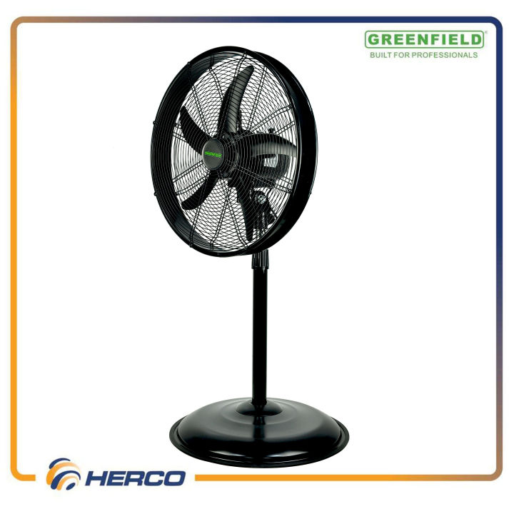 Greenfield Industrial Stand / Pedestal Fan 20 Inches High Velocity Oscillating