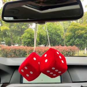 Paired Auto Rearview Mirror Pendant Interior Ornaments for Car Decoration New Year Model for Birthday Presents
