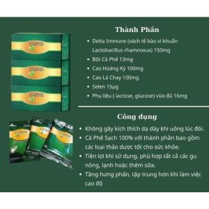 Cà phê nguyên chất hoà tan Cà phê thảo dược tốt cho sức khoẻ CAPHELINK giúp tỉnh táo tăng cường sức đề kháng