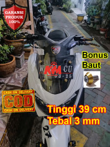 Visor Windshield NMax old Pendek 2015 2016 2017 2018 2019 Variasi N Max Hitam dan Bening