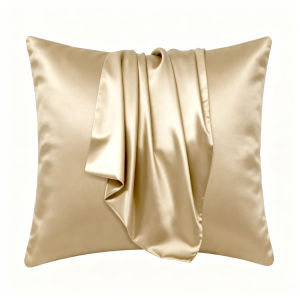 Throw Pillowcase 16x16inchs Silky Satin Cushion Cover Simple Modern Sofa Cushion Covers Satin Silk Pillow Case