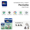 [Shop By Colour] Dulux Interior Wall Paint | White Rabbit 50RR 72/010 | Anti-Mould & Anti-Fungus | Washable & Easy Clean | Antibacterial | 1L & 5L. 