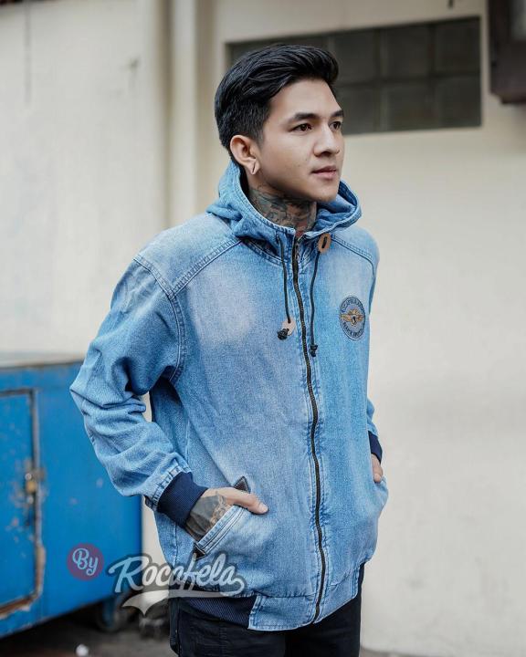 Jaket denim hoodie Jaket hoodie pria terbaru best quality ahrga promo toko BISA BAYAR DI TEMPAT Lazada Indonesia