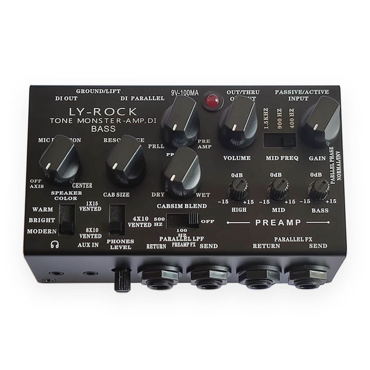 BASS Pedal Simulation DI Microphone Placement Preamplifier 3