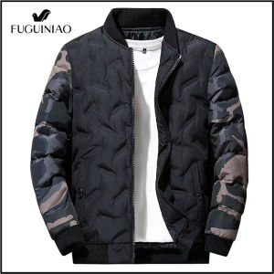 FUGUINIAO 2022 Camouflage Bomber Jacket Men Coat Military Parkas Men Winter Clothes