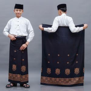 Sarung Remaja Tanggung SD SMP 9 - 16 Tahun Berbagai Motif Hitam Cokelat