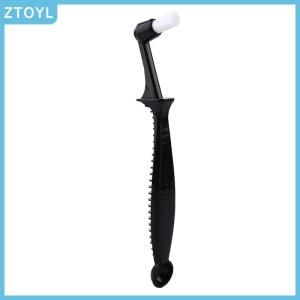 ZTOYL 2 in 1 Coffee Machine Grouphead Cleaning Brush Spoon Angled Detergent Scoop