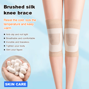 Heated brushed silk knee pads for summer
