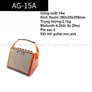 Ampli/ Amply/ Âm ly Guitar Acoustic Aroma(chính hãng) AG10A AG15A AG26A(Bản quốc tế)