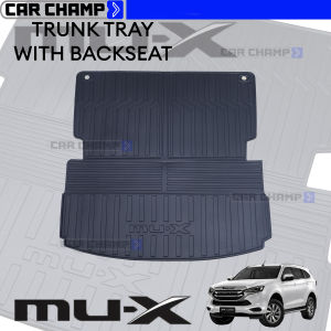 Isuzu MU-X MUX 2021 to 2025 Bendable Full Cargo Trunk Tray with Backseat PREMIUM MATERIAL Thailand Quality 2022 2023 2024 ( Car Accessories )