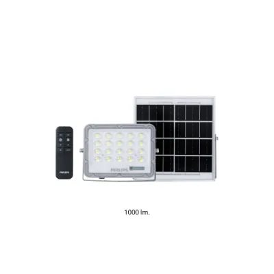 Philips Lighting Solar โคมไฟสาดโซลาร์BVC010 แผงโมโน สาย5m ฟรีรีโมท รุ่นใหม่ โชว์Battery Level มี16ตัวเลือก