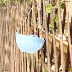 [COD] yixiayun Hanging Orchid Pot With Chain Pp Plastic Hanging Basket Flowerpot Hanging Wall Mounted Green Pot With Succulent Pot